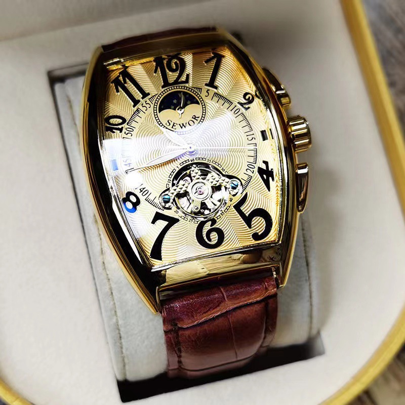 SEWOR Mechanical Watch Men Gol - Seiko Watch Prospex recension och pris
