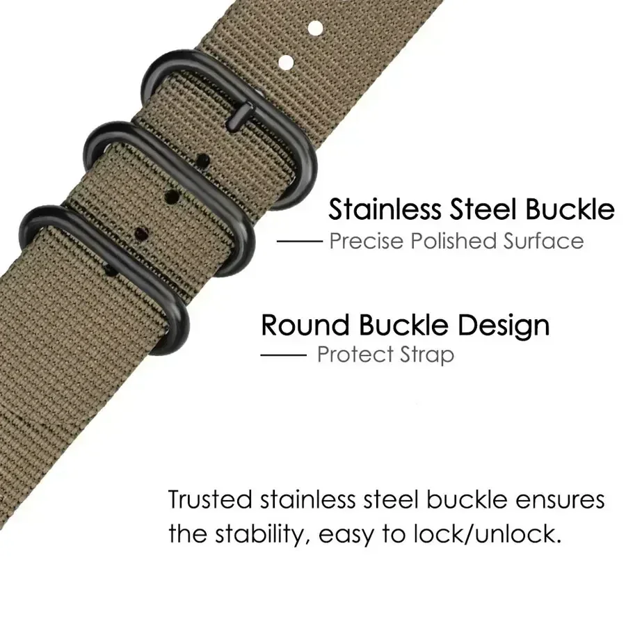 Canvas Nylon Strap for Garmin  - Canvas Strap Watch recension och pris