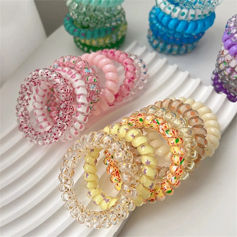 6pcs Colorful Resin Jelly Spir - Silicone Band Women recension och pris