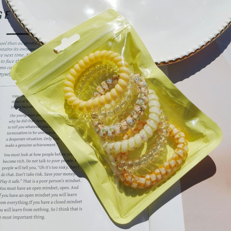 6pcs Colorful Resin Jelly Spir - Silicone Band Women recension och pris